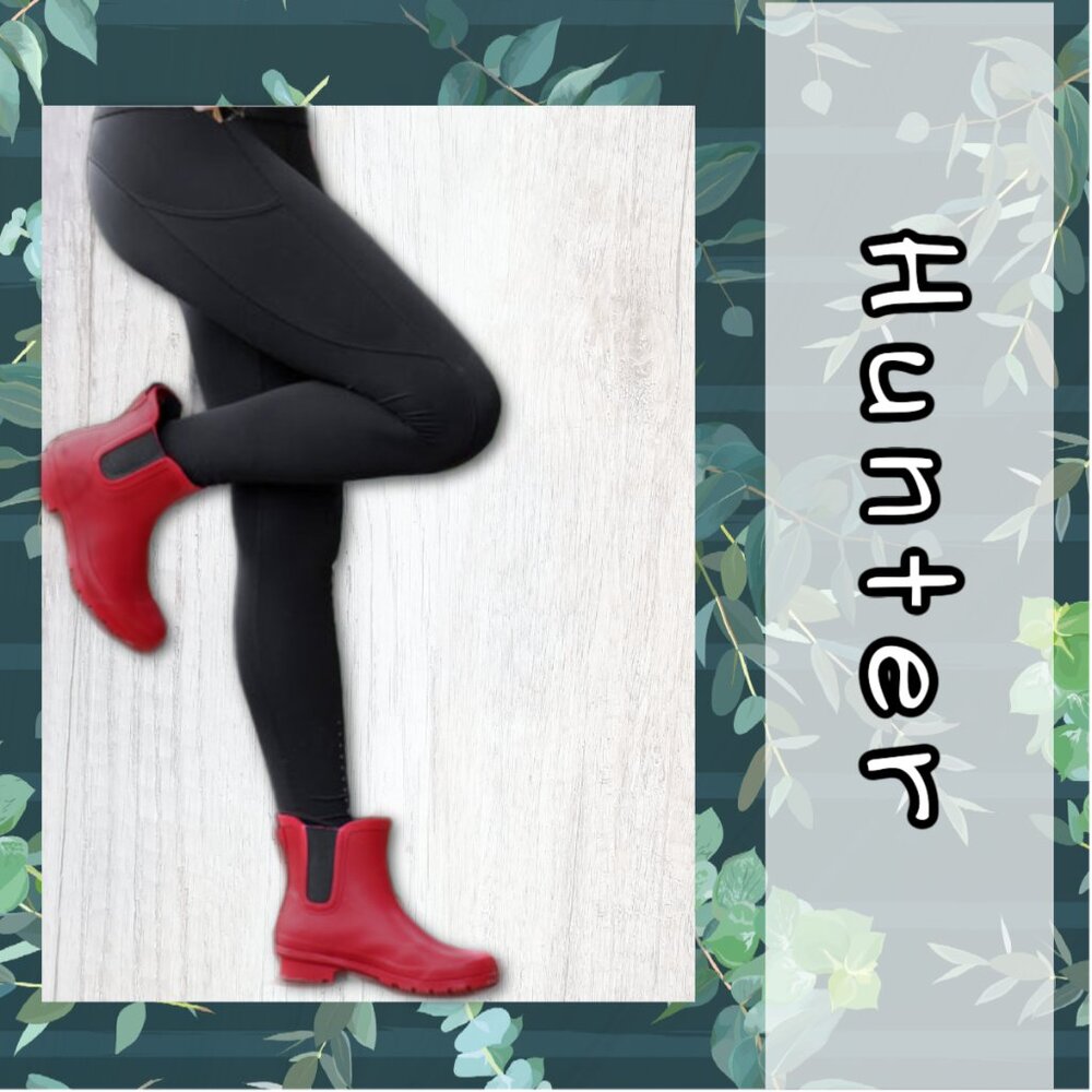Hunter Original Chelsea Gloss Boots - Fall Red